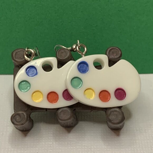 Art Earring, Teacher Earring, Painter's Earring, Gift Idea, School Earring - Picture 4 of 6